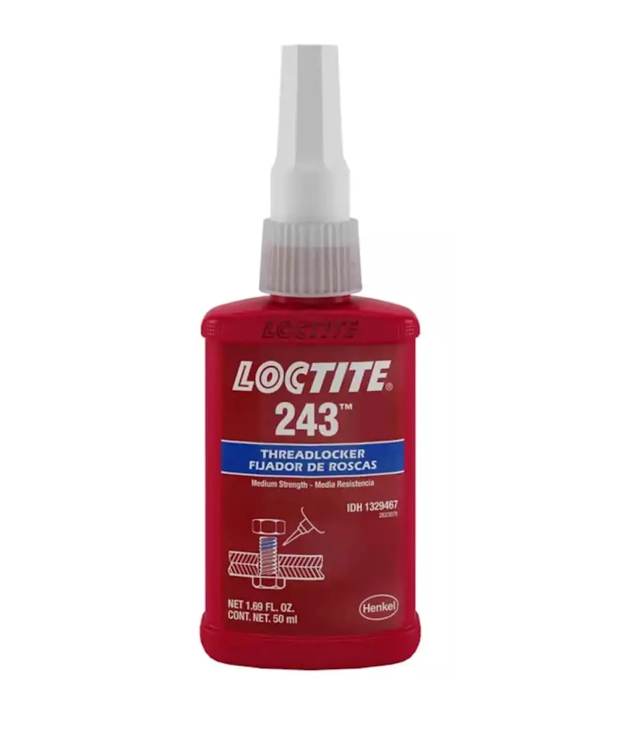

Medium Strength Threadlocker 50ml Blue Oil-Tolerant, 3/4" Thread