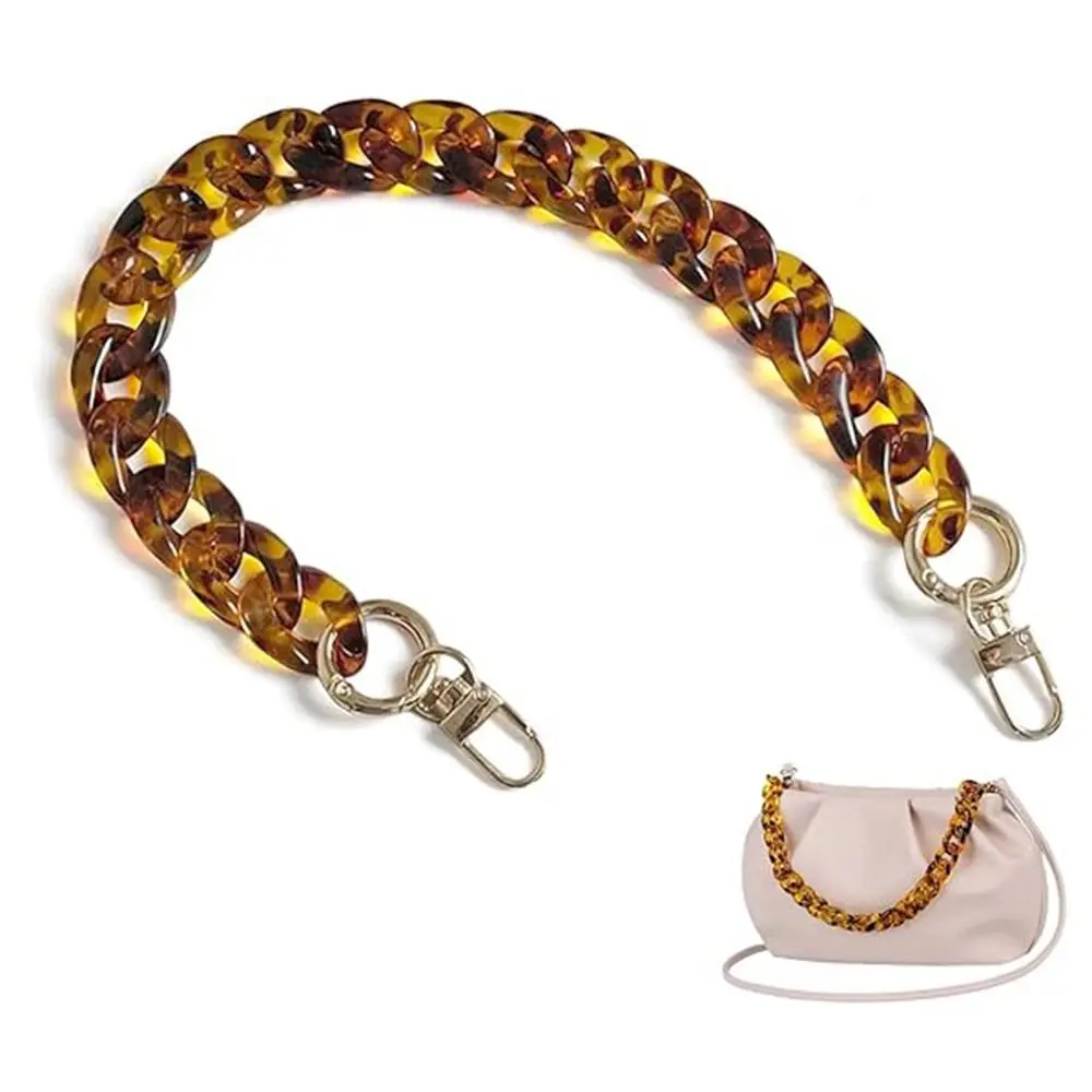 Bolso bandolera de leopardo, cadena de estilo Retro, 37/60/120cm, accesorios para bolso con dijes, correa para el hombro, bolso DIY, colgante, cadena, accesorio para bolso