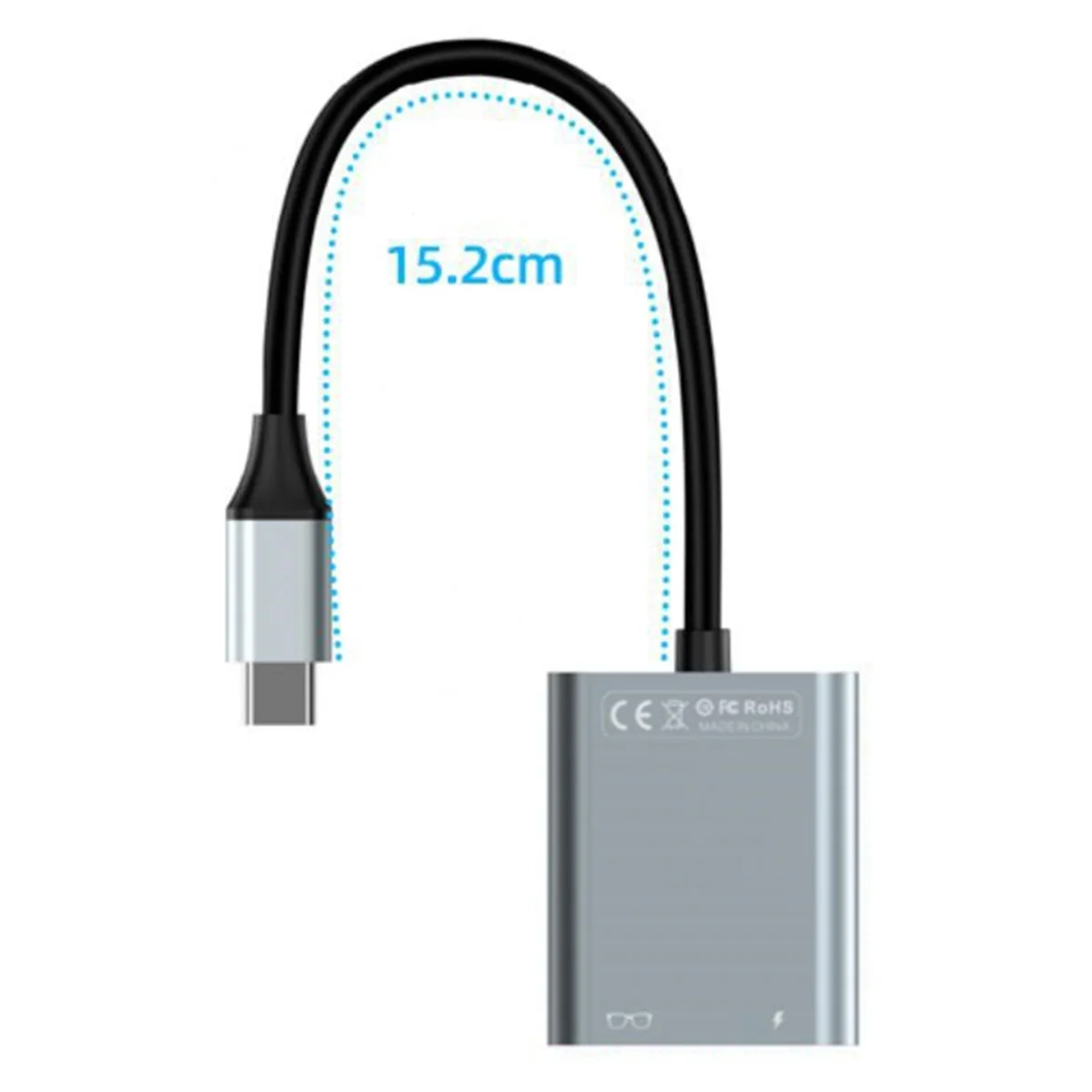 AR Transmissão Carregamento Módulo, AR Glasses Hub, Adaptador Suit para Thunderbird Air Rokid Xreal Smart Glasses