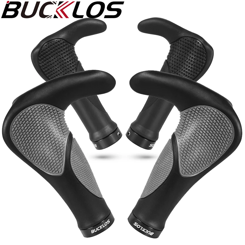 BUCKLOS Ergonomics Bicycle Grips Lock on Mountain Bike Grip with Vice Handlebar Non-slip MTB Cuffs BMX AM Scooter Grip Cover