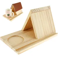 Portable Reading Stand Books Stand Book Rest Shelf Wooden Triangle Book Holder Bookshelf for Tablet Bookcase Organizer