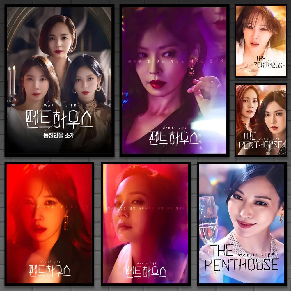 Gripping Kdrama Thriller P-Penthouses Poster Versatile HD Waterproof Wall Art Self-Adhesive Decor for Any Space Ideal Gift