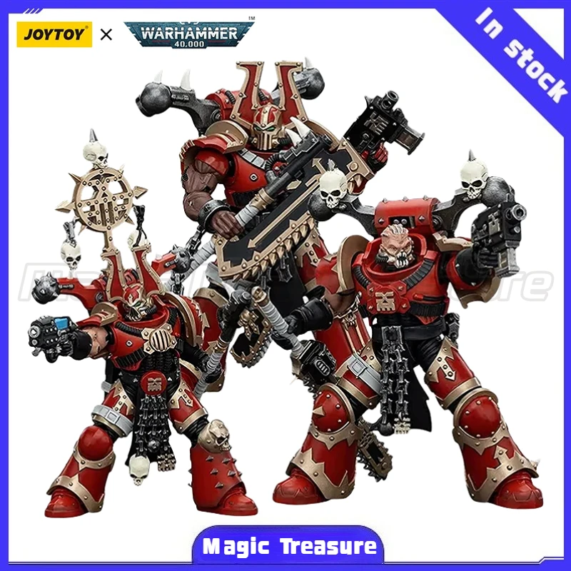 

【MT】JOYTOY 1/18 Action Figure Warhammer 40K World Eaters Khorne Berzerker 3PCS Anime Toys Model
