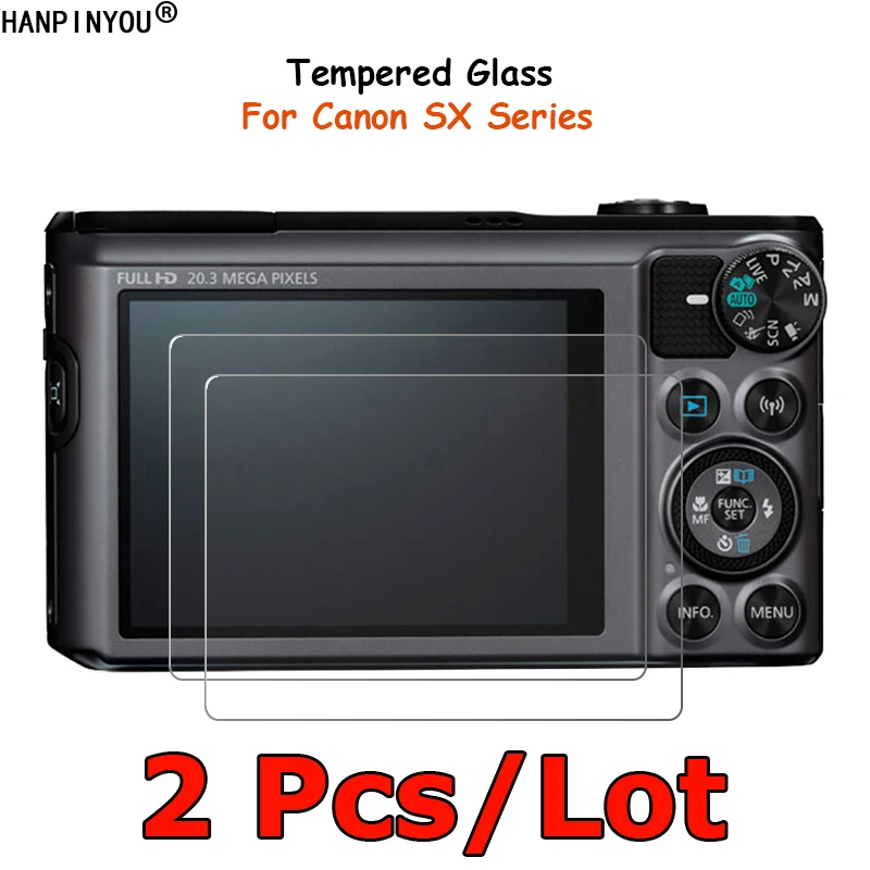 2 Pcs/Lot For Canon PowerShot SX610 SX620 SX430 SX730 SX740 SX60 SX70 SX720 HS IS Tempered Glass Screen Protector Film Guard