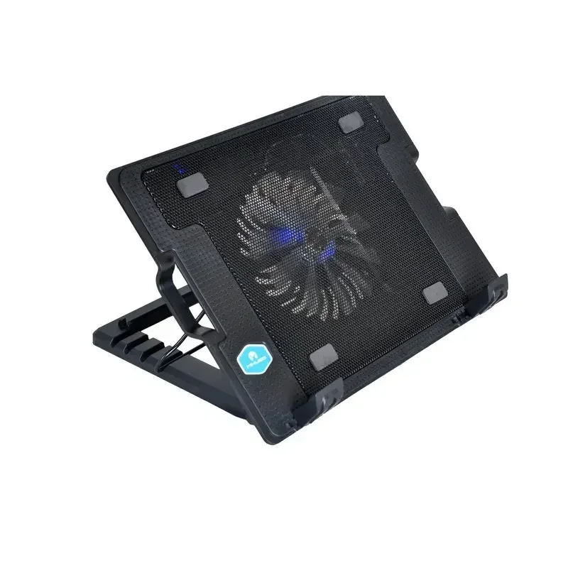 Single Fan Gaming Laptop Cooler Fans Adjustable Height Exhaust Fan Stand USB Port Adjustable Wind Speed Radiator