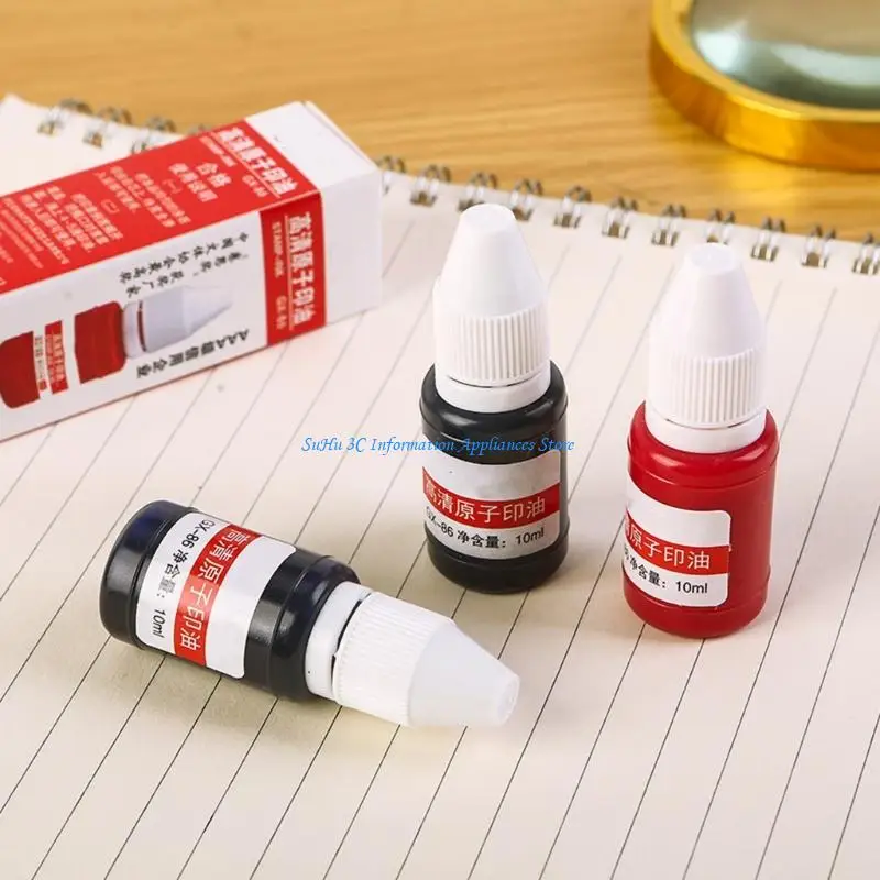 

0.33oz Refill for Ink Pads Office Stamps 10ml Stamp Pad Refill