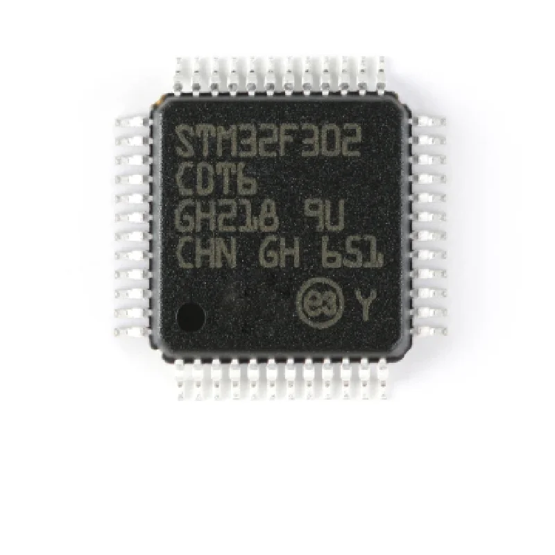 Microcontrolador-microplaqueta IC de MCU, STM32F302CBT6, STM32F302, LQFP-48, LQFP48, Cortex-M4, 32 bocado, 1 PC, 5 PCes, 20 PCes, 50 PCes