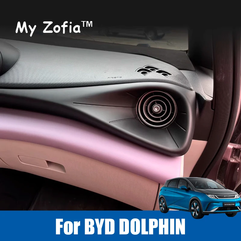 

For BYD Dolphin 2023 2024 2025 Decorative strip central control air outlet panel Anti reflective Automotive interior Accessories