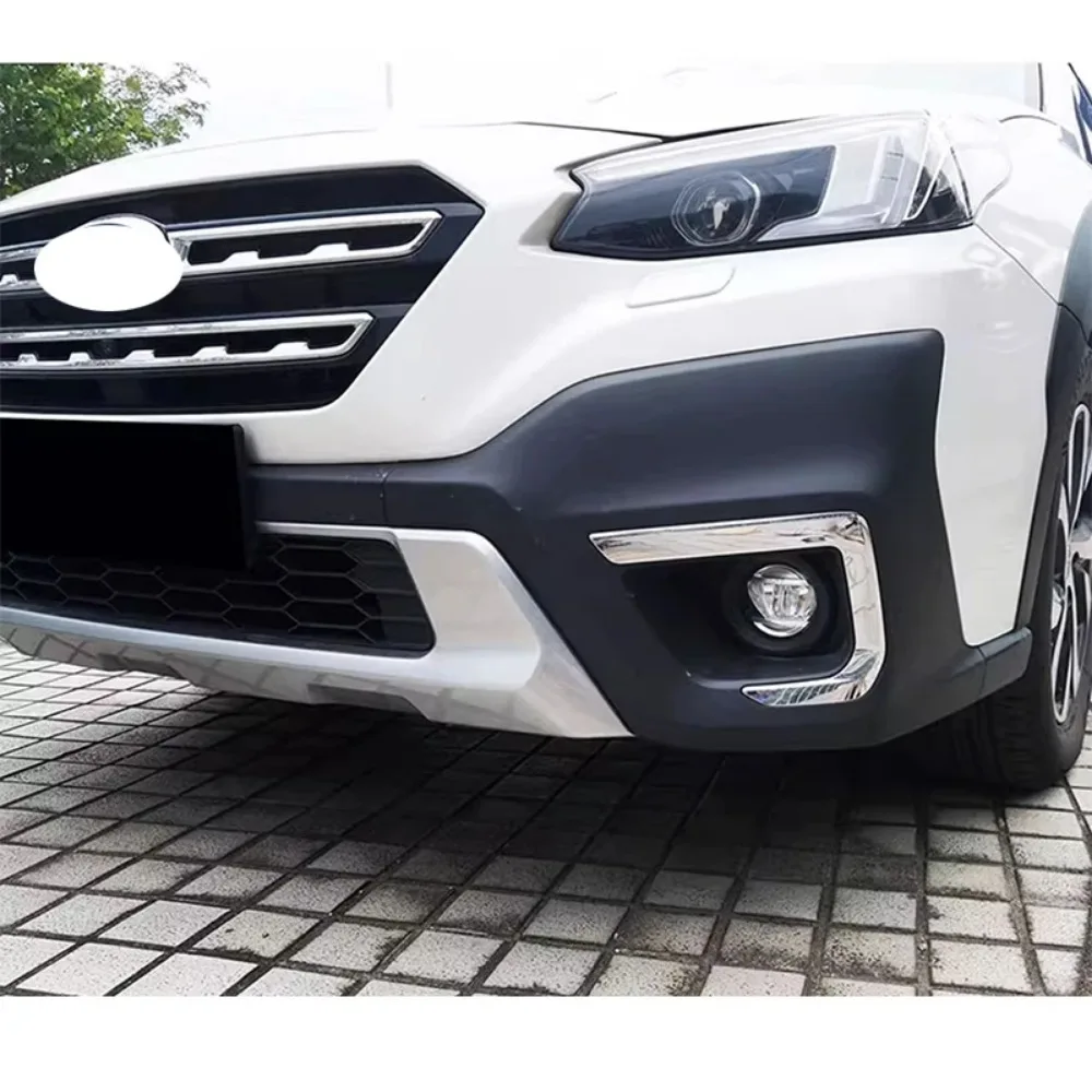 

For Subaru Outback BT 2021–2025 Carbon Fiber Chrome Cover TrimSand Barrier Strip Grille Engine Hood Decoration Molding