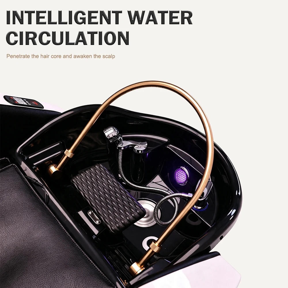 Salon Furniture Japanese Head Spa Massage Bed Head Massage Salon Shampoo Bed with Hydrotherapy Device 6