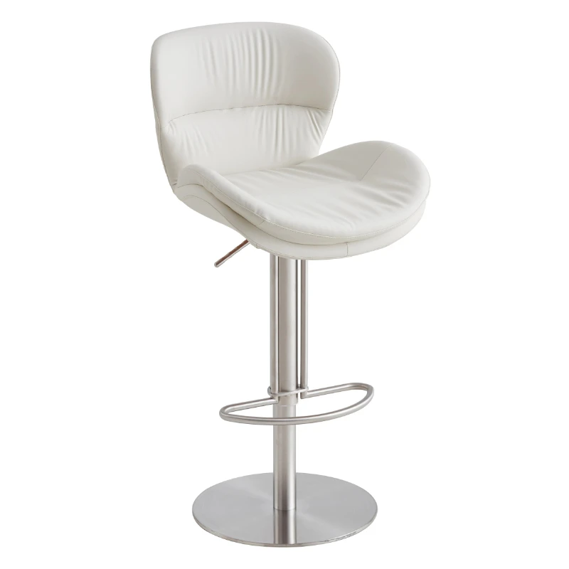 

Lounge Relaxing Bar Chair With Backrest Modern Minimalist Dining Room Bar Chair Metal Chaise De Bar Cuisine Kitchen Furniture