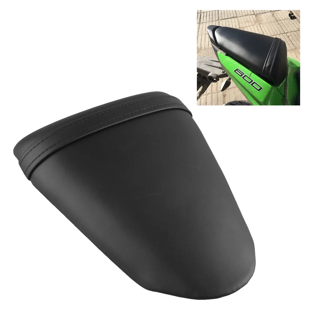 Motorcycle Rear Passenger Seat Pillion Cushion Back Cover For KAWASAKI ZX6R 600 2009-2022 Black