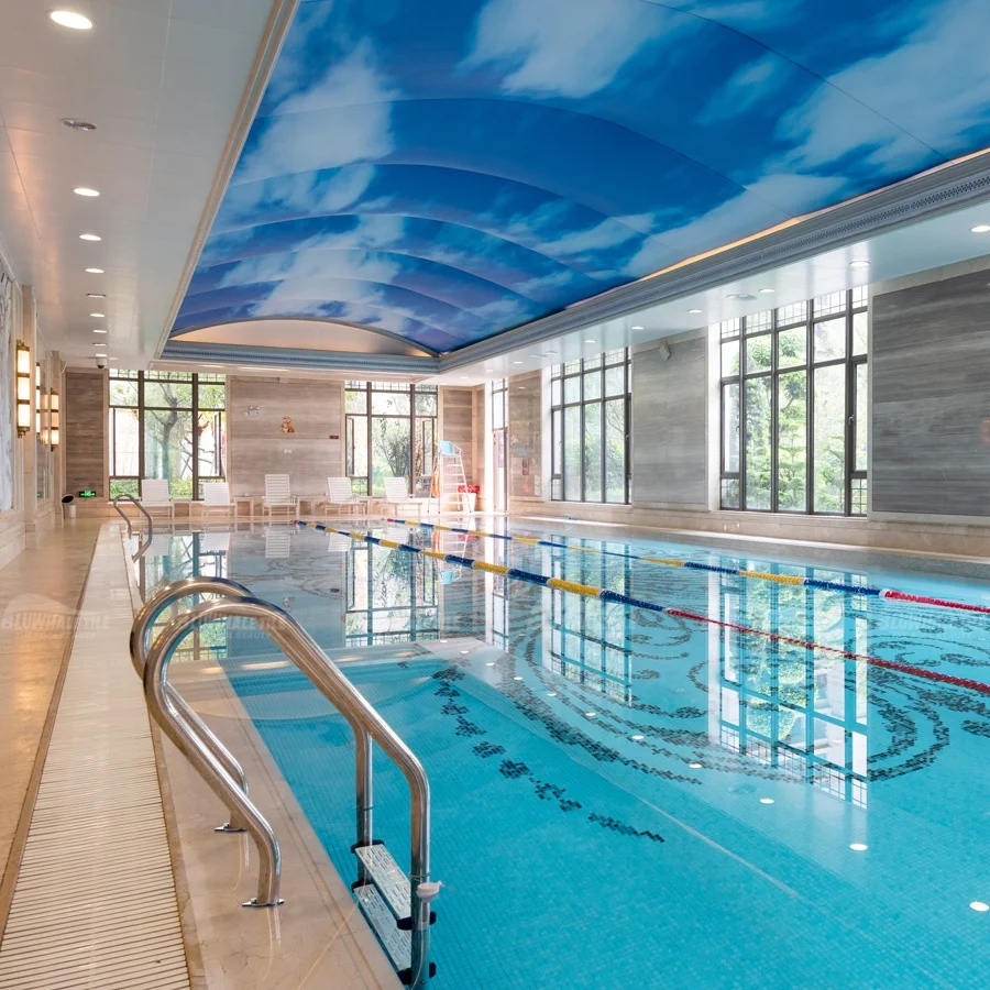 Bluwhale precio al por mayor antideslizante 3 escalones pasamanos de seguridad 304 escalera de piscina enterrada de acero inoxidable