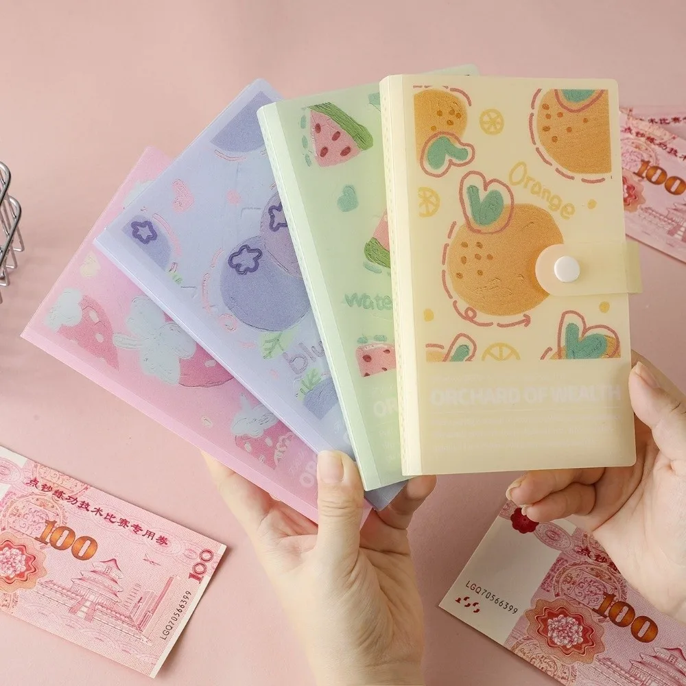 A6 100 Envelopes Money Saving Challenge Fruit Oil Painting Waterproof Savings Challenges Sheets Save Money Reusable