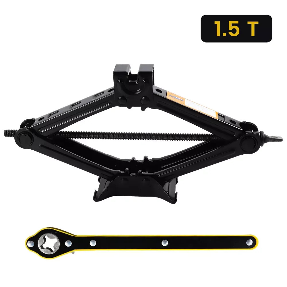 2.5T 1.5T auto krikken 2 in 1 Handmatige Lift Jack Auto Reparatie Tool Lifting Tool met arbeidsbesparende Ratelsleutel Opvouwbare Jack voor Auto - afbeelding 1