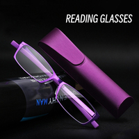 Ultralight TR90 Frame Reading Glasses Vintage Square Anti-Blue Ray Eyeglasses Metal High-definition Presbyopia Glasses +1.0~+4.0