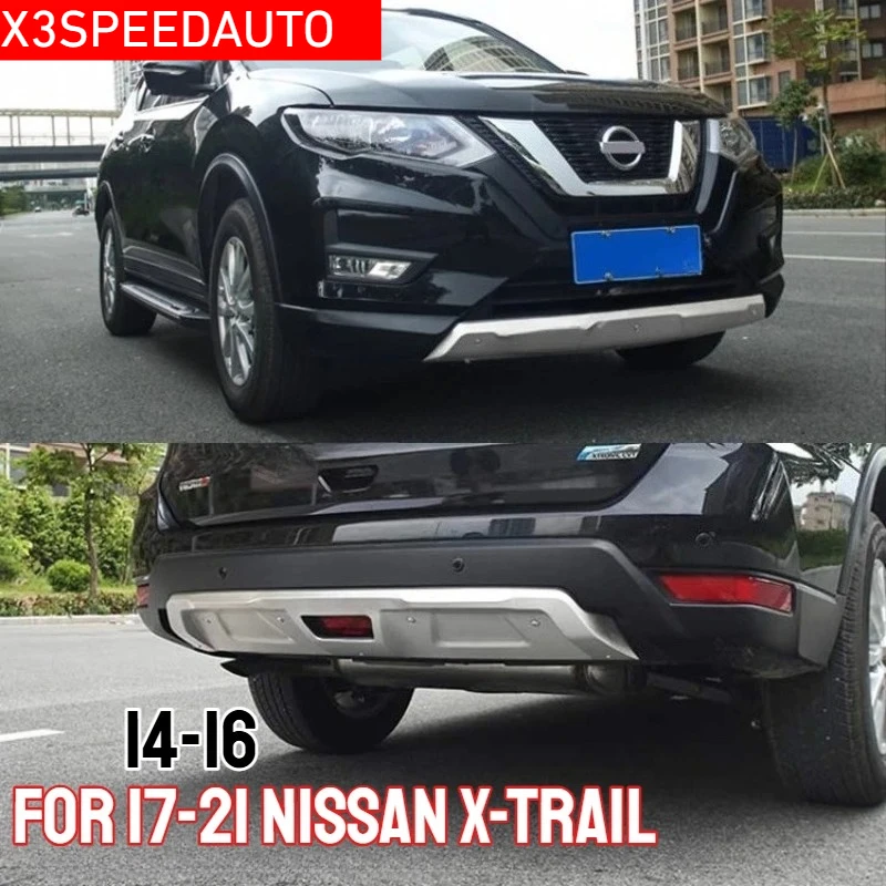 

Подходит для 2014-2016 2017-2022 Nissan X-trail T32, защита переднего и заднего бампера, накладка из нержавеющей стали, детали из нержавеющей стали