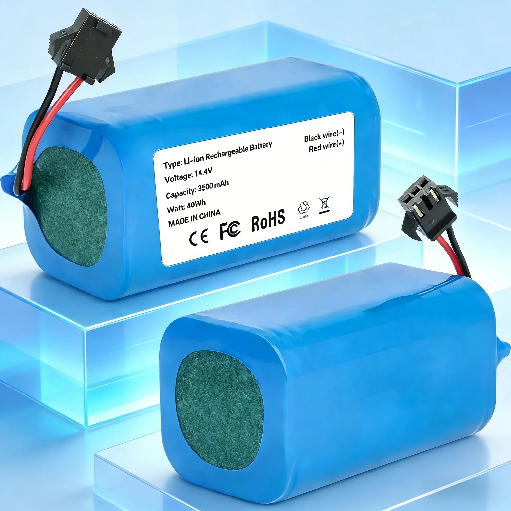 

Аккумулятор Li-Ion 14.4V 3500mAh для замены в роботах-пылесосах Conga 950/990/1090/1790/1990, Ecovacs Deebot N79/N79S, Eufy RoboVac 11S/35C