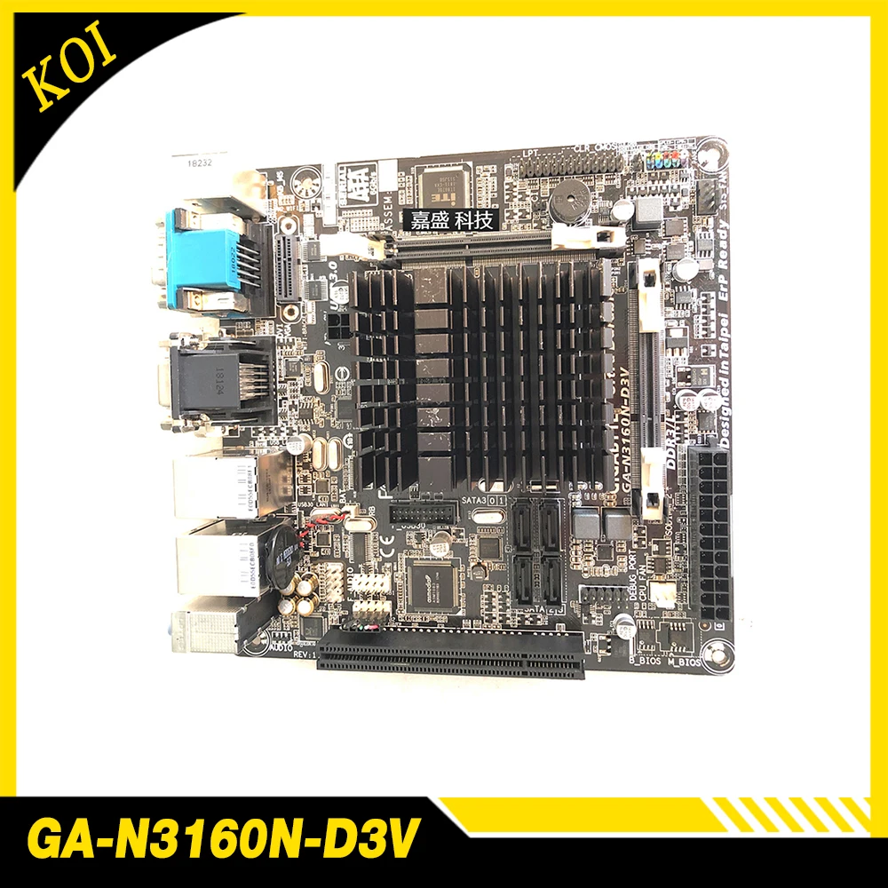 For G-i-g-a-b-y-t-e mini-ITX  motherboard 17X17 mini small board quad-core processor GA-N3160N-D3V