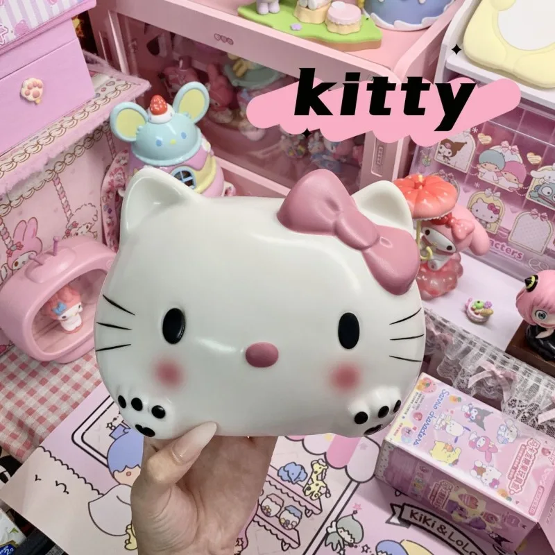 Sanrio personagem de animação de desenho animado, hello kitty, caixa de tecido fofa, carro, sala de estar, ornamentos criativos de mesa, caixa de guardanapo, atacado