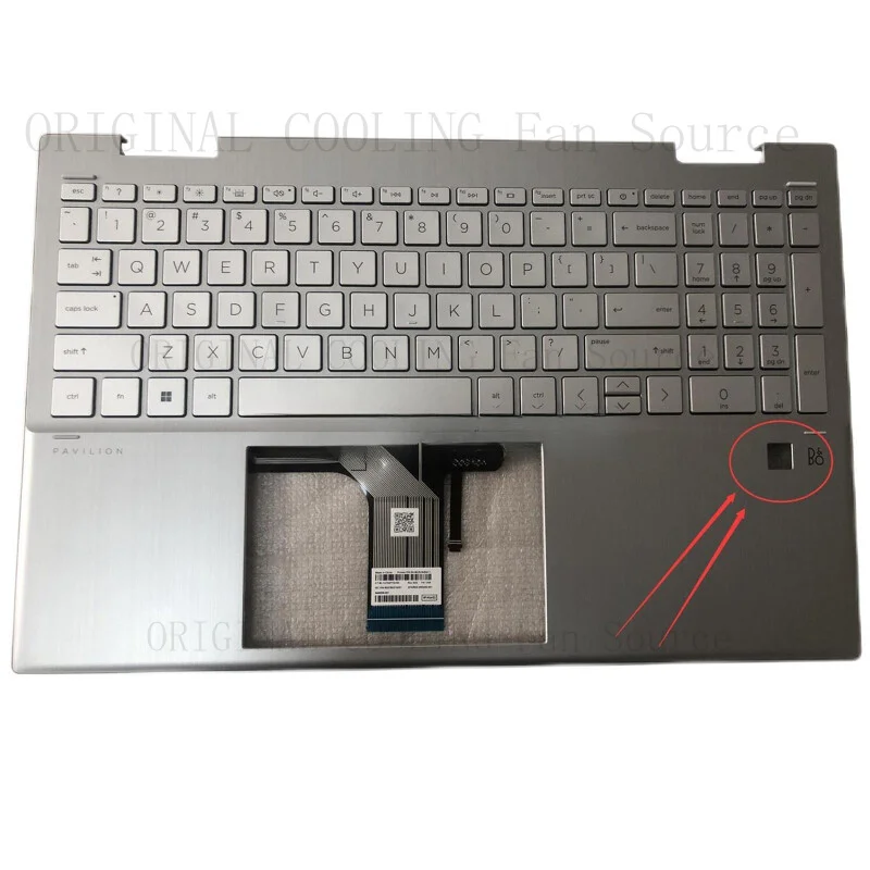 R+  NEW Genuine FOR HP 15-ER 15-ER0051NR Palmrest Backlit Keyboard M45130-001 M45127-001