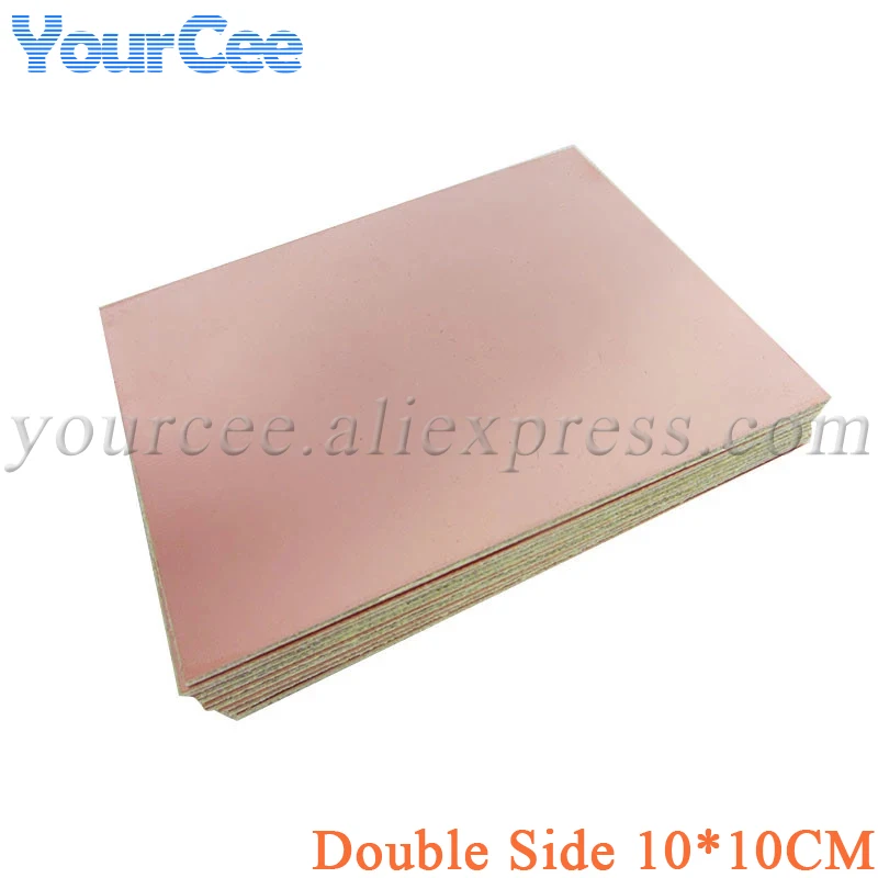 5pcs Double Side Copper Clad Plate 10*10cm DIY PCB Kit Laminate Circuit Board 10x10cm Glass Fiber Material Universal Board PCB