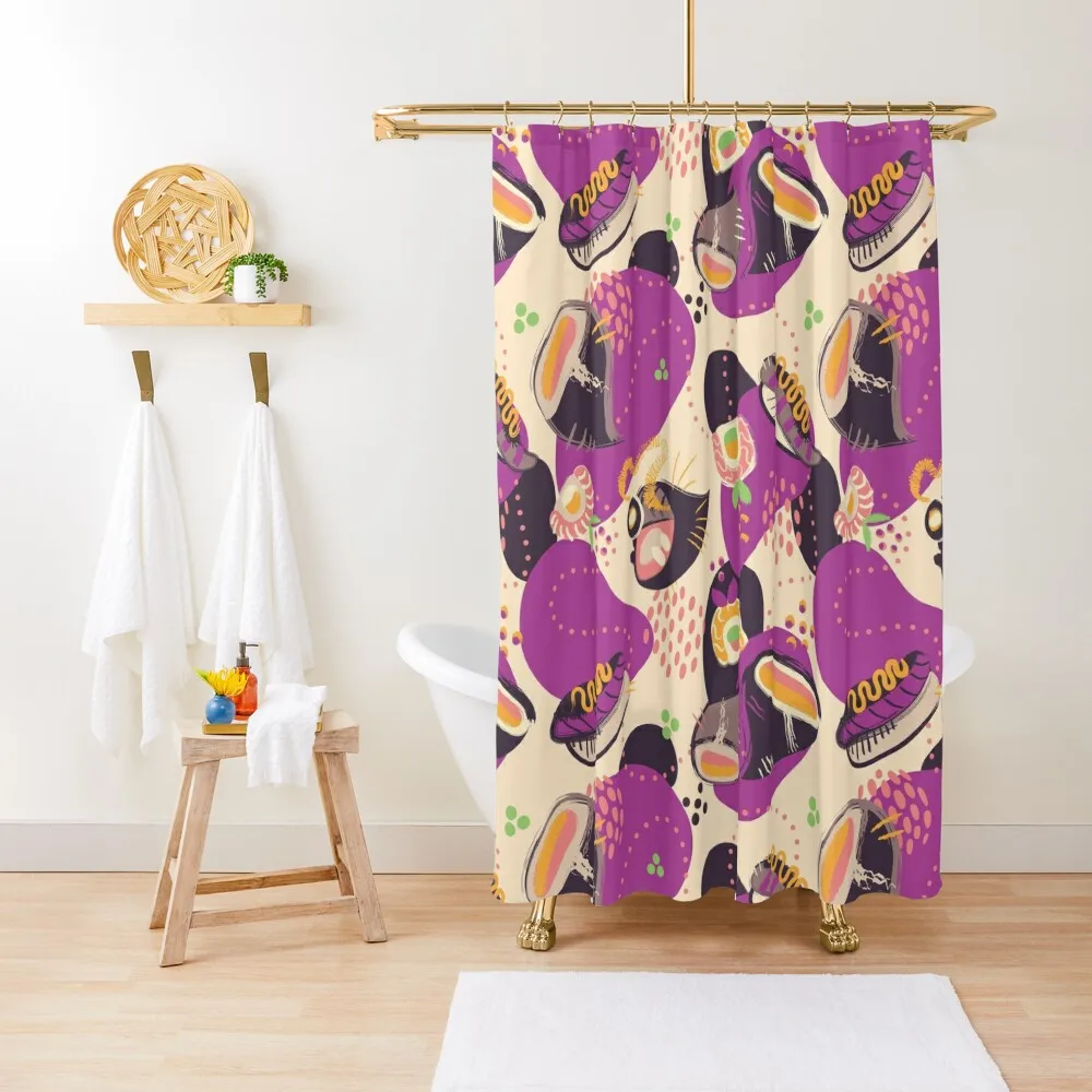 

Wasabi Apparatus Two Shower Curtain Washable Waterproof Fabric Shower Elegant Bathroom Bathtub Shower Bathroom Curtain