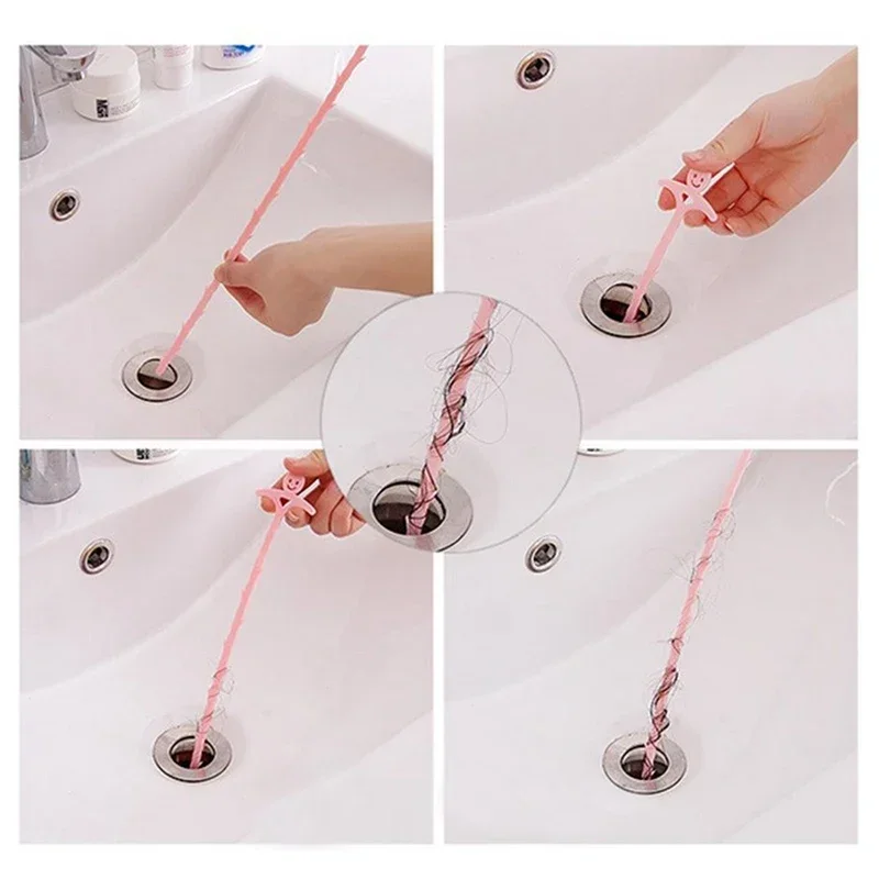 Hair Dredge Hook Sink Pipe Drain Dredge Pipeline Hair Catchers Kitchen Bathroom Removal Shower Toilet Sewer Clog Plastic Tools