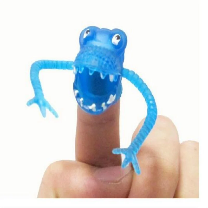 20 pezzi di burattini da dito di dinosauro ora di storia bambini divertenti giocattoli di dinosauro Pinata bomboniere burattini di plastica nuovo colore