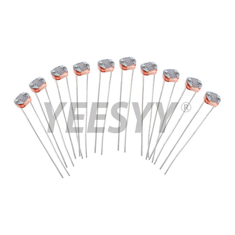 50 قطعة/الوحدة LDR صور ضوء المقاوم الحساسة الكهروضوئية Photoresistor 5528 GL5528 5537 5506 5516 5539 5549 لاردوينو