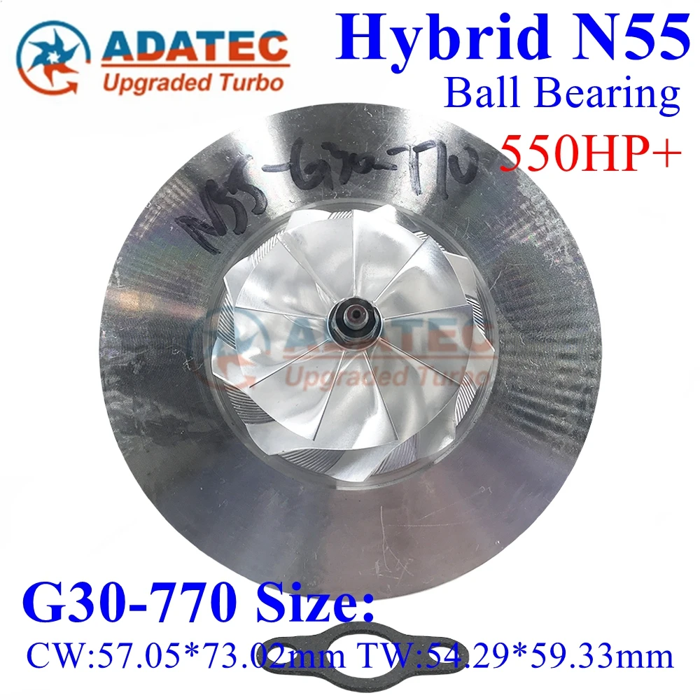550HP Ball Bearing G30-770 For BMW N55 Upgrade Turbo CHRA 18539700001 18539880007 18539700007 Turbine For BMW 335 i 535 i 640 i