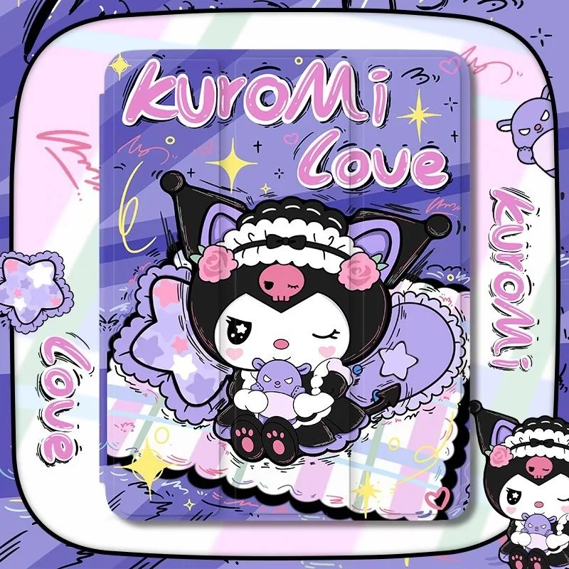 かわいいクロミケース-ipad-11th-11インチ-pro-129-10th-air4-5-109-9th-102インチ-三つ折り保護ケース-air3-mini6-83インチ-タブレットカバー