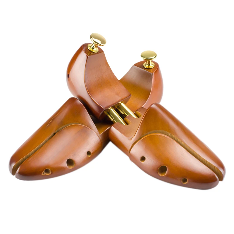 รองเท้าบูตต้นไม้แบบรองเท้าไม้สีน้ำตาลปรับได้เพื่อปกป้องกระแส