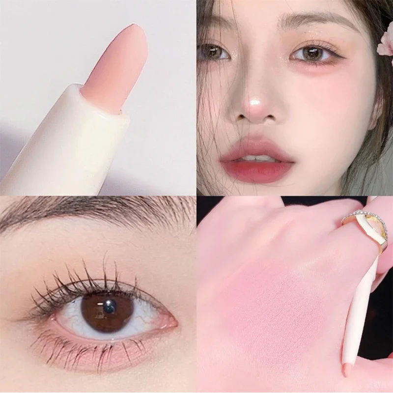 Matte Pink Lying Silkworm Pen Color Natural Brightening Glitter Eye Shadow Pencil Shimmer Glue Eyeliner Waterproof Korean Makeup