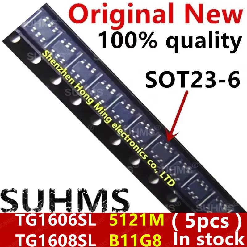 100% TG1606SL 5121M TG1608SL B11G8 sot23-6, 5 개