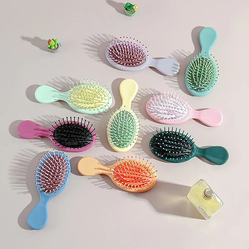 Cartoon Air Bag Hair Comb Mini Cute Head Massager Anti Static Styling Accessories Wet And Dry Portable Travel Hair Brush Gift