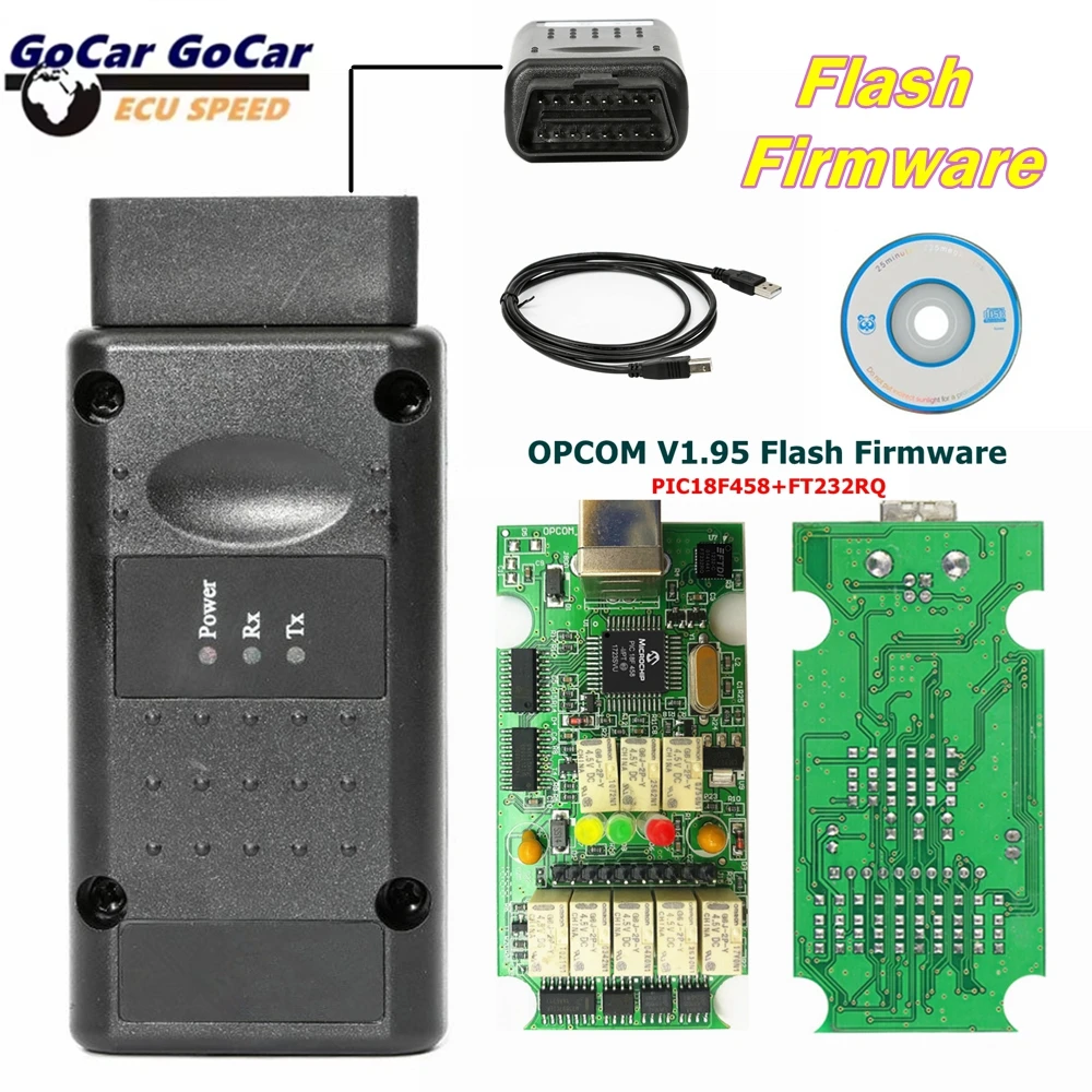 

NEW OPCOM for Opel V1.70 V1.99 OBD2 OPCOM Car Diagnostic Scanner Real PIC18f458 OPCOM Flash Firmware Diagnostic Tool for OpeL