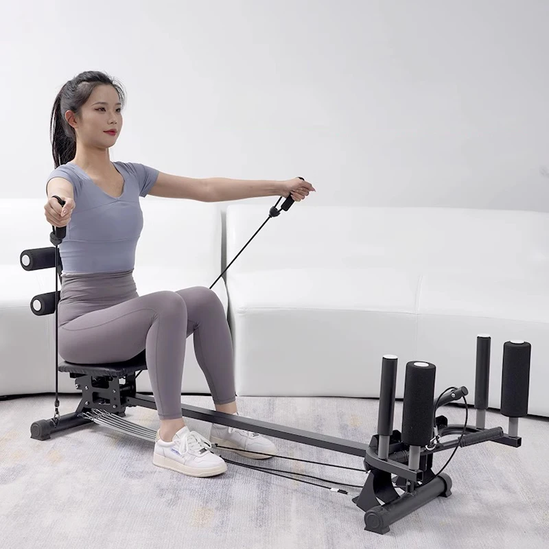 Rowing machine home fitness equipment foldable sit-up aid pelvic floor muscle training multifunctional abdominal machine