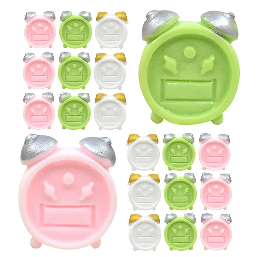 

30Pcs Mini Alarm Clocks Miniature Decor for Dollhouse Accessories Realistic Landscape Detail Resin Material House Clock
