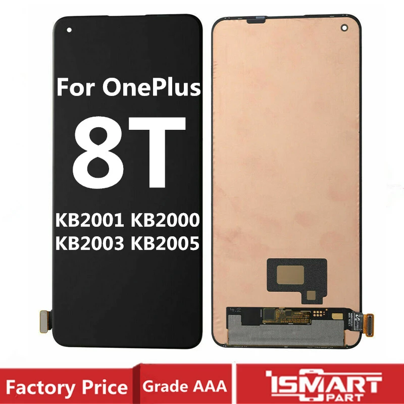 

For OnePlus 8T Lcd Display Touch Screen Digitizer Assembly Repair OLED Parts KB2001 KB2000 KB2003 KB2005