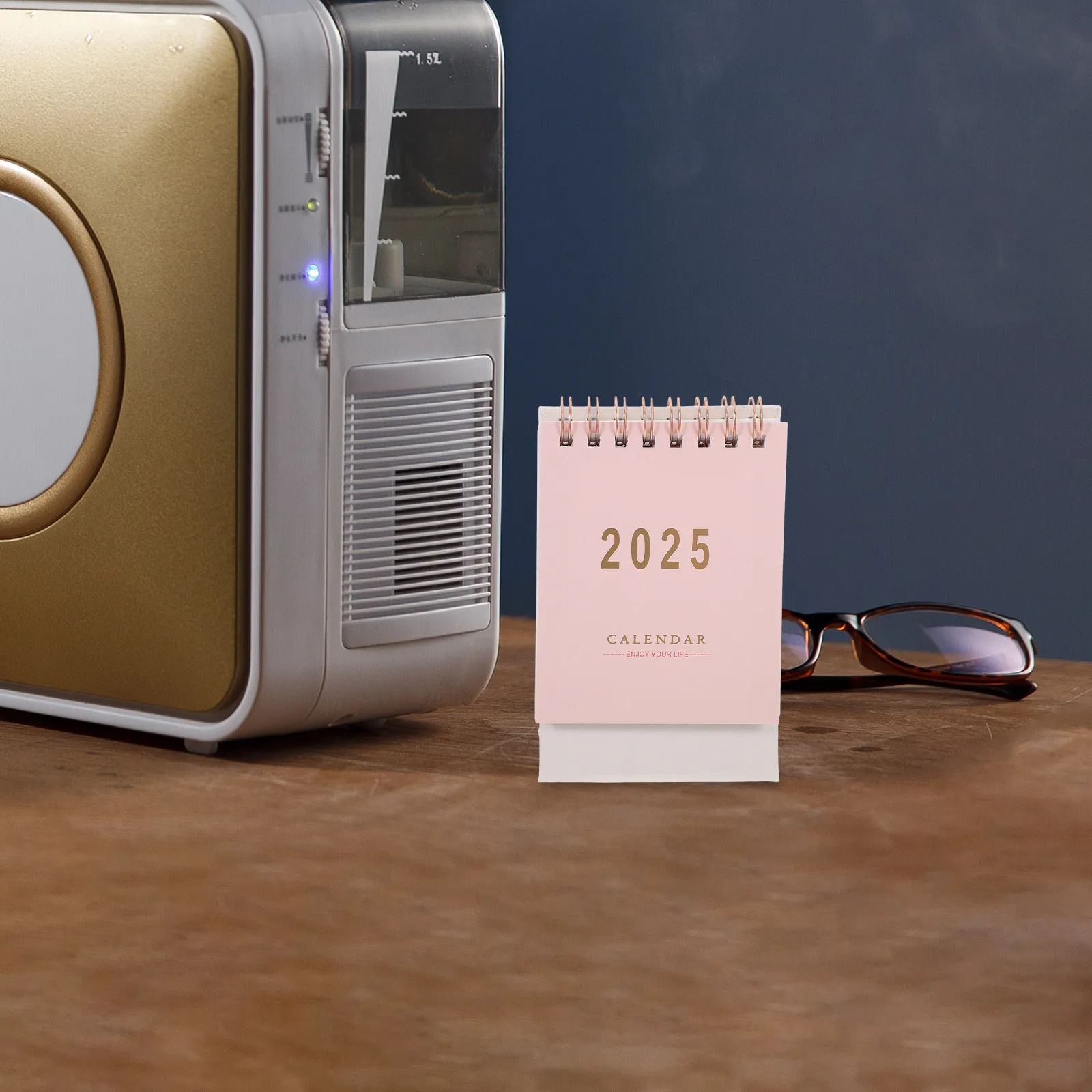 

Standing Flip Calendar 2024-2025 Mini Office Supplies Thick Paper Desk Calendar Easy Flip Design Daily Schedule Organizer Table