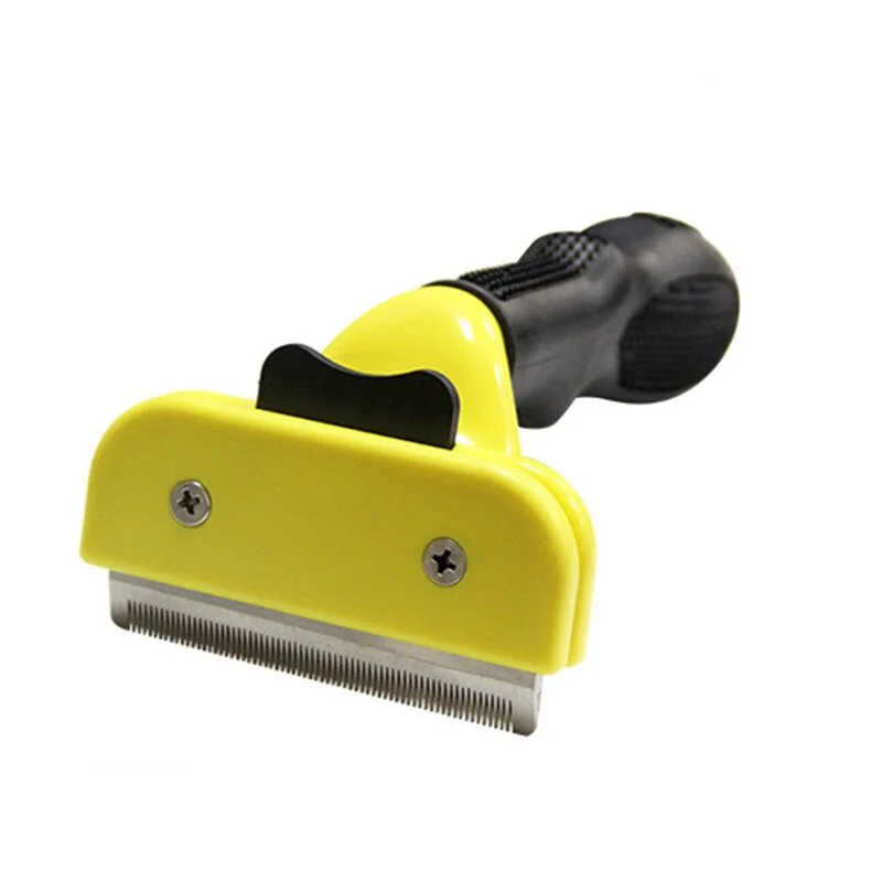 1Pc S/M/L Yellow Pet Hair Brushes for Dog Cat Small Animal Grooming Comb Tickle Fur Cleaning Brush Hair Clipper Tools Furmines