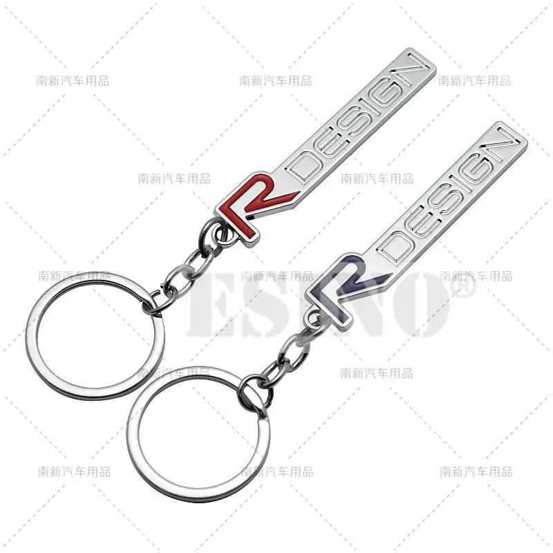 سيارة التصميم 3D معدن الزنك سبيكة معدنية R سلسلة مفاتيح ذات تصميم خلاب المفاتيح مفتاح الدائري لفولفو C30 XC40 XC60 XC90 V40 V60 V90 S60 S80 S90