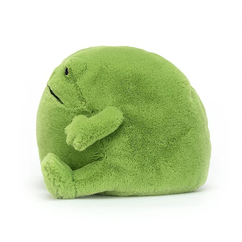 32cm Kawaii Round Frog Plush Toy Soft Stuffed Animal Doll Cute Green Fat Frog Doll Baby Toys Plushie Gift Toy for Children Girl