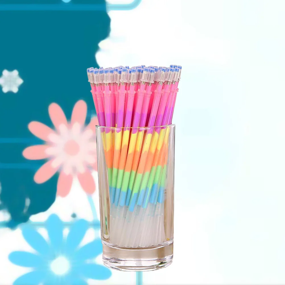 

20Pcs Watercolor Pen Refills Premium Silica Gel Smooth Flow Colorful Fluorescent Pen Replacement for Crafts
