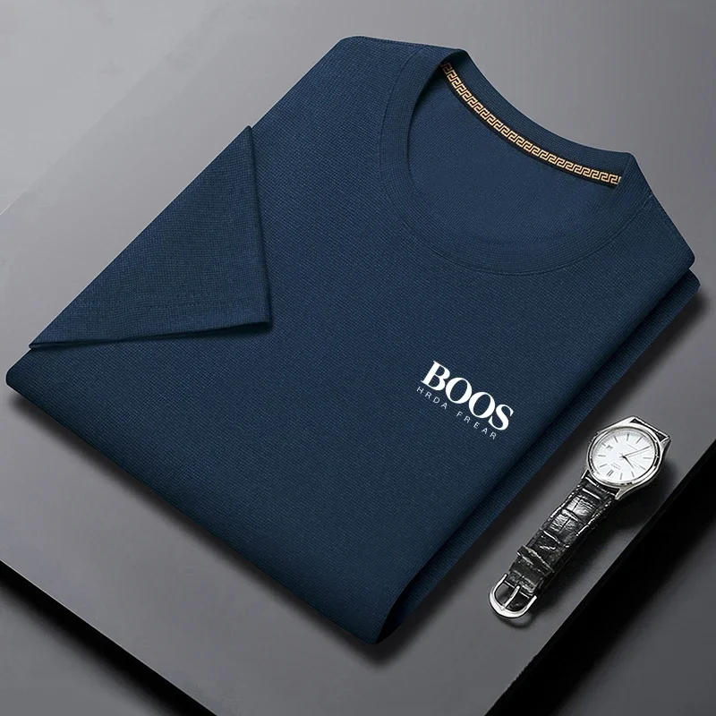 Men's T-shirt New Embroidered Summer Round Neck Short Sleeve T-shirt Men's Short Sleeve Top Harajuku Men's Clothing T-shirt image 4
