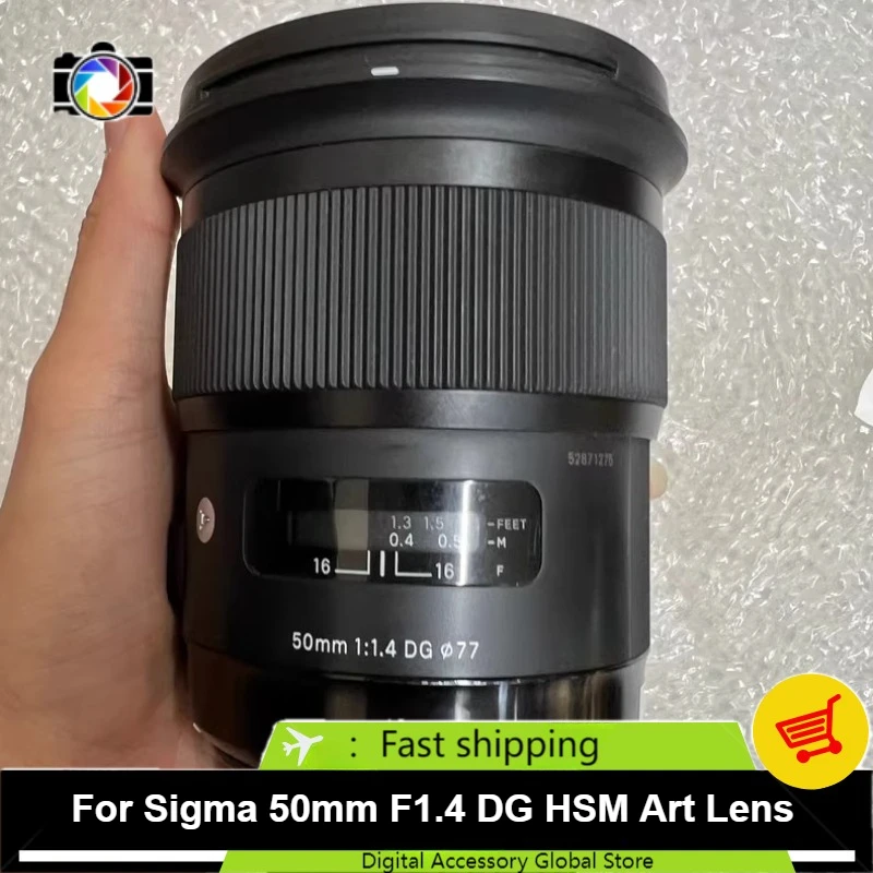95% nuevo genuino para Sigma 50mm F1.4 DG HSM arte lente de enfoque fijo cámara DSLR de fotograma completo