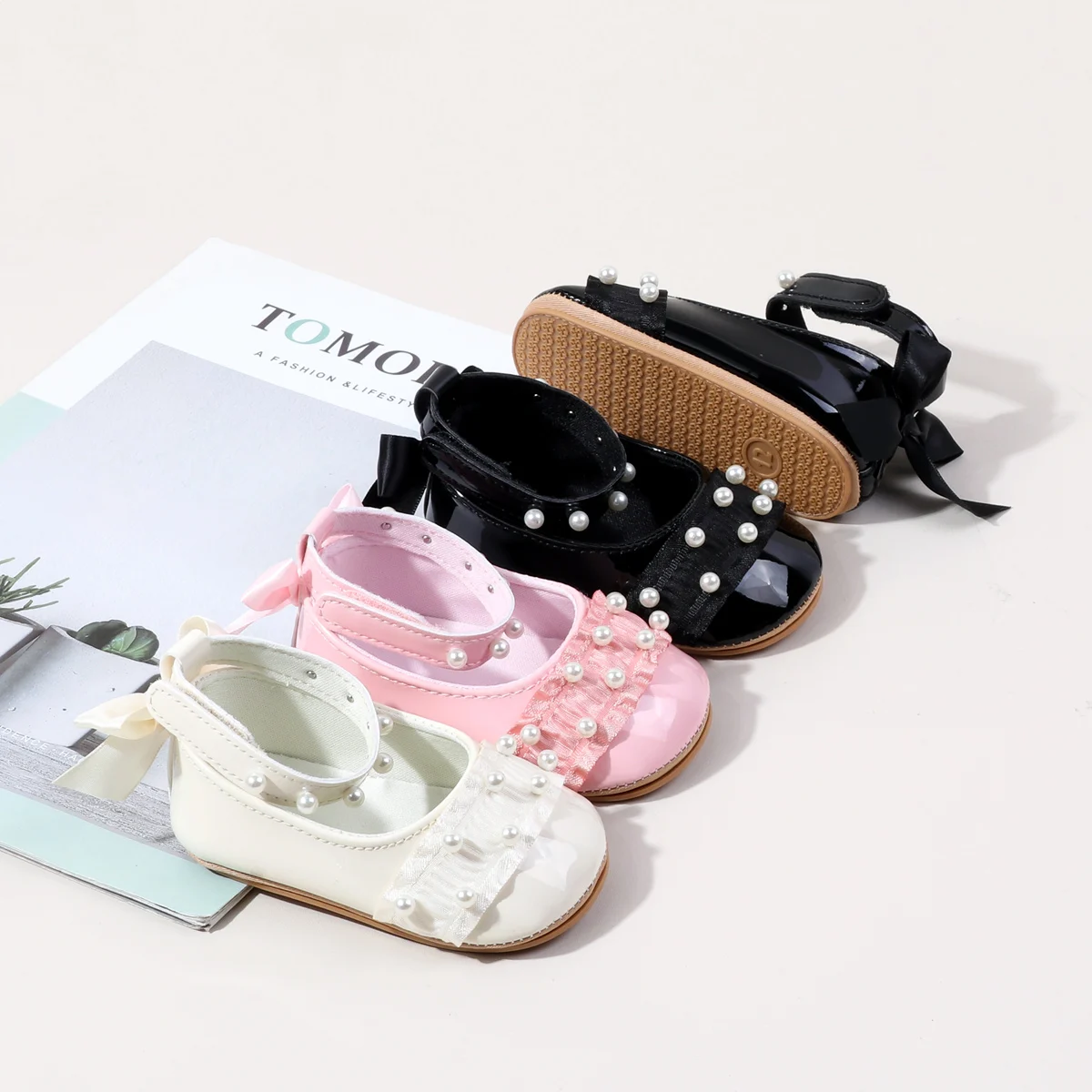 2026 Baby Girl's Pre-walker Princess Shoes For 0-18 Months High Quality PU Leather And Soft TPR Sole Beautiful Design