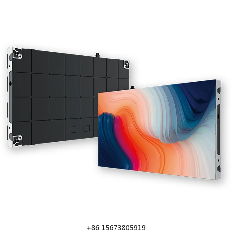 Full Color P0.9 P1.2 P1.56 P1.87 COB HD 4K Indoor Fixed LED Screen Mini LED Digital Display Cabinet Size 600*337.5mm