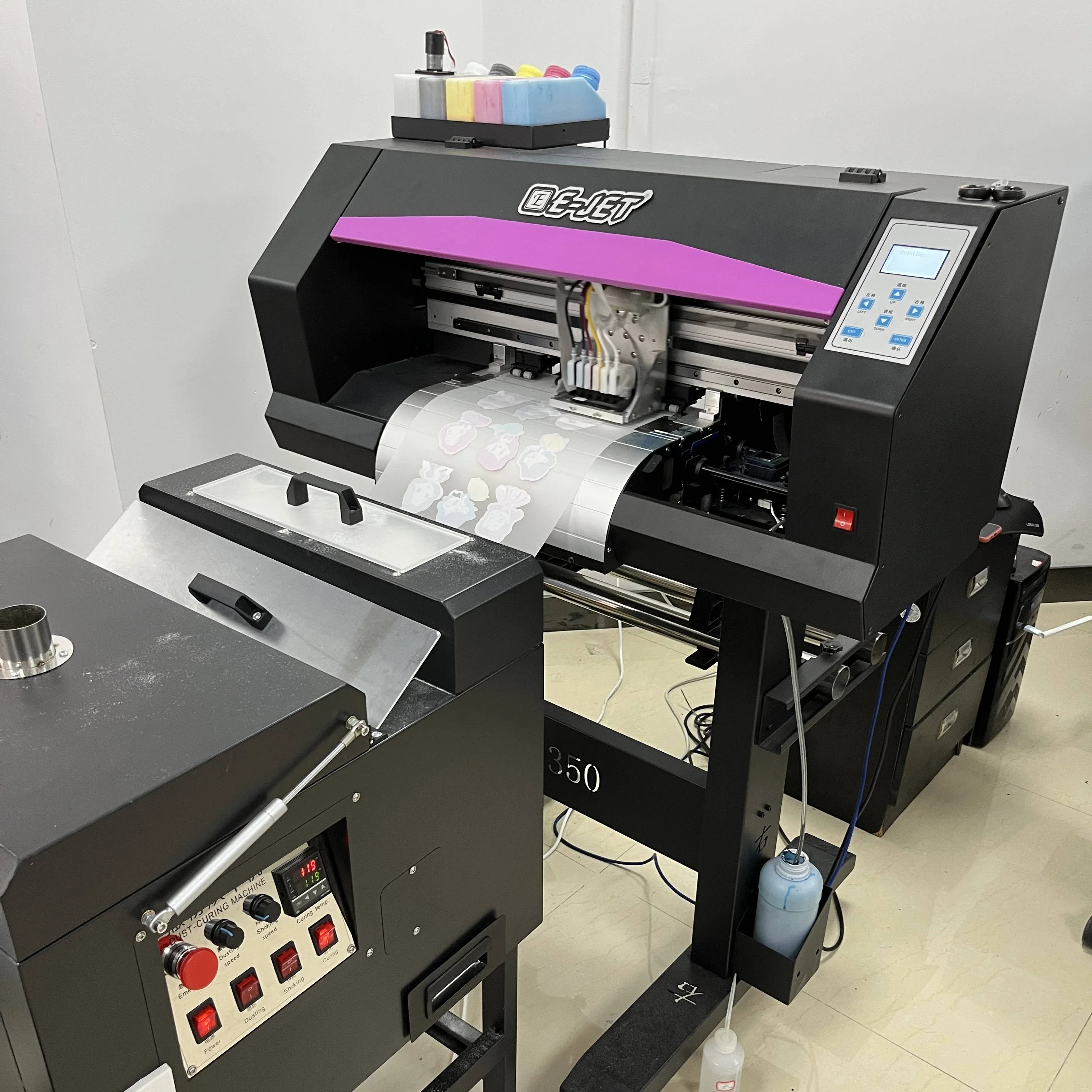 A3 Size DTF Printer with White Ink System, PET Film Direct‑to‑Film Printer for T‑shirt Heat Transfer Printing